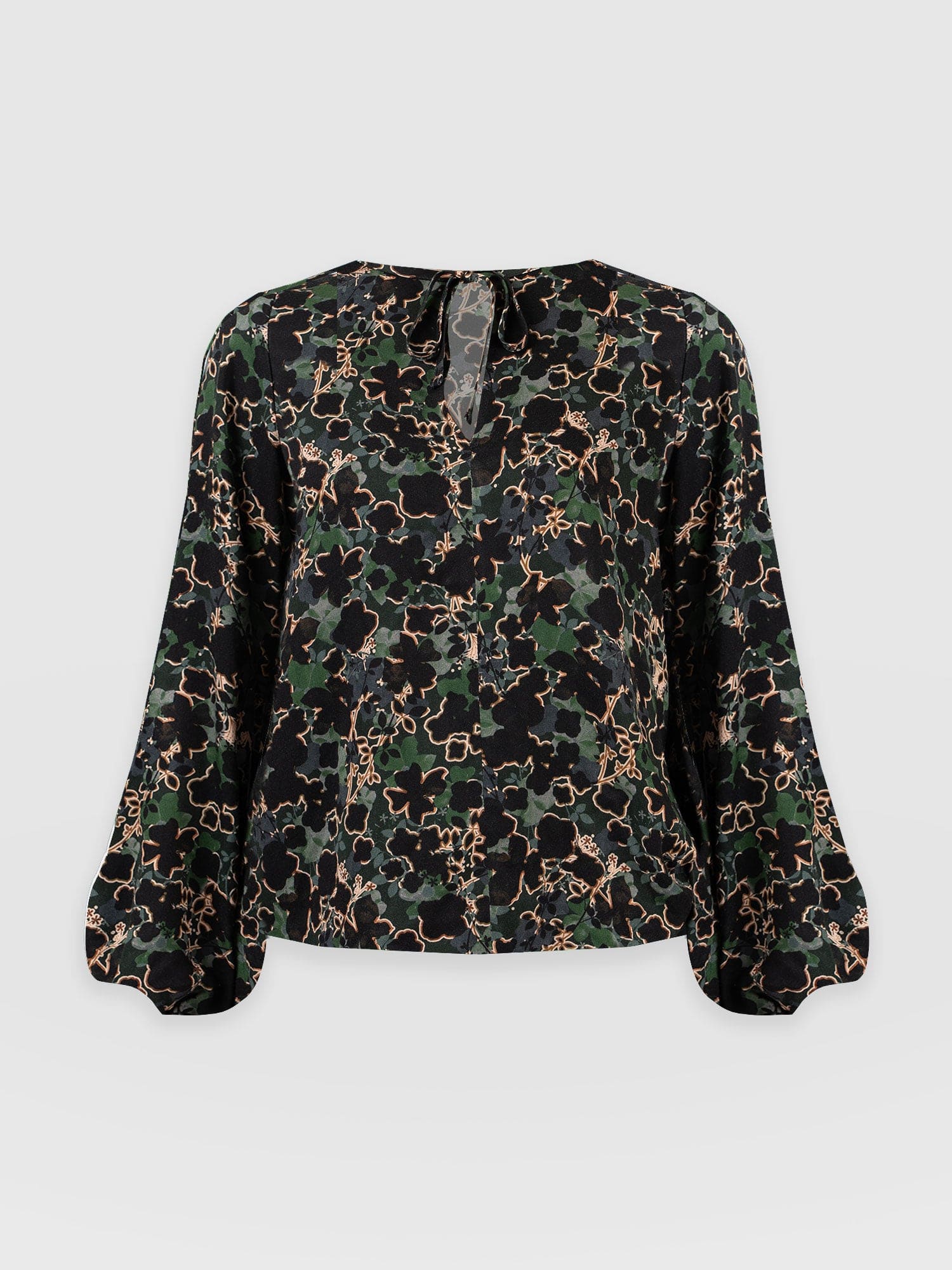 Kristen Blouse Green Twilight Floral - Women's Blouse | Saint + Sofia® EU